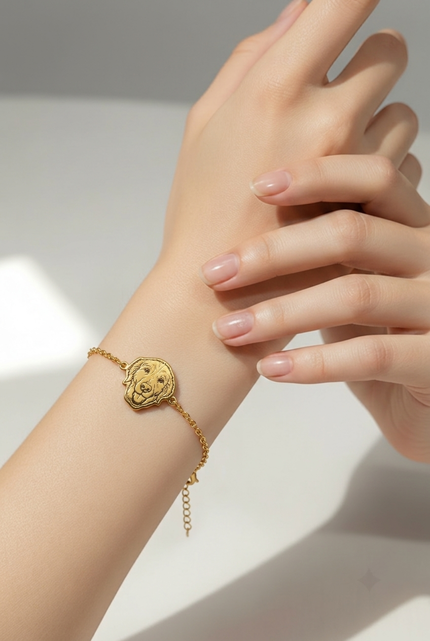 Bracelet worn on the wrist in soft daylight
